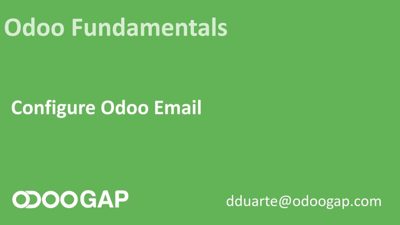 Configure Odoo Email YouTube cover image